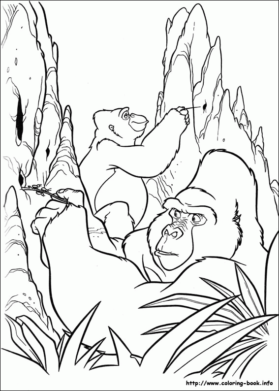 Tarzan kolorowanki